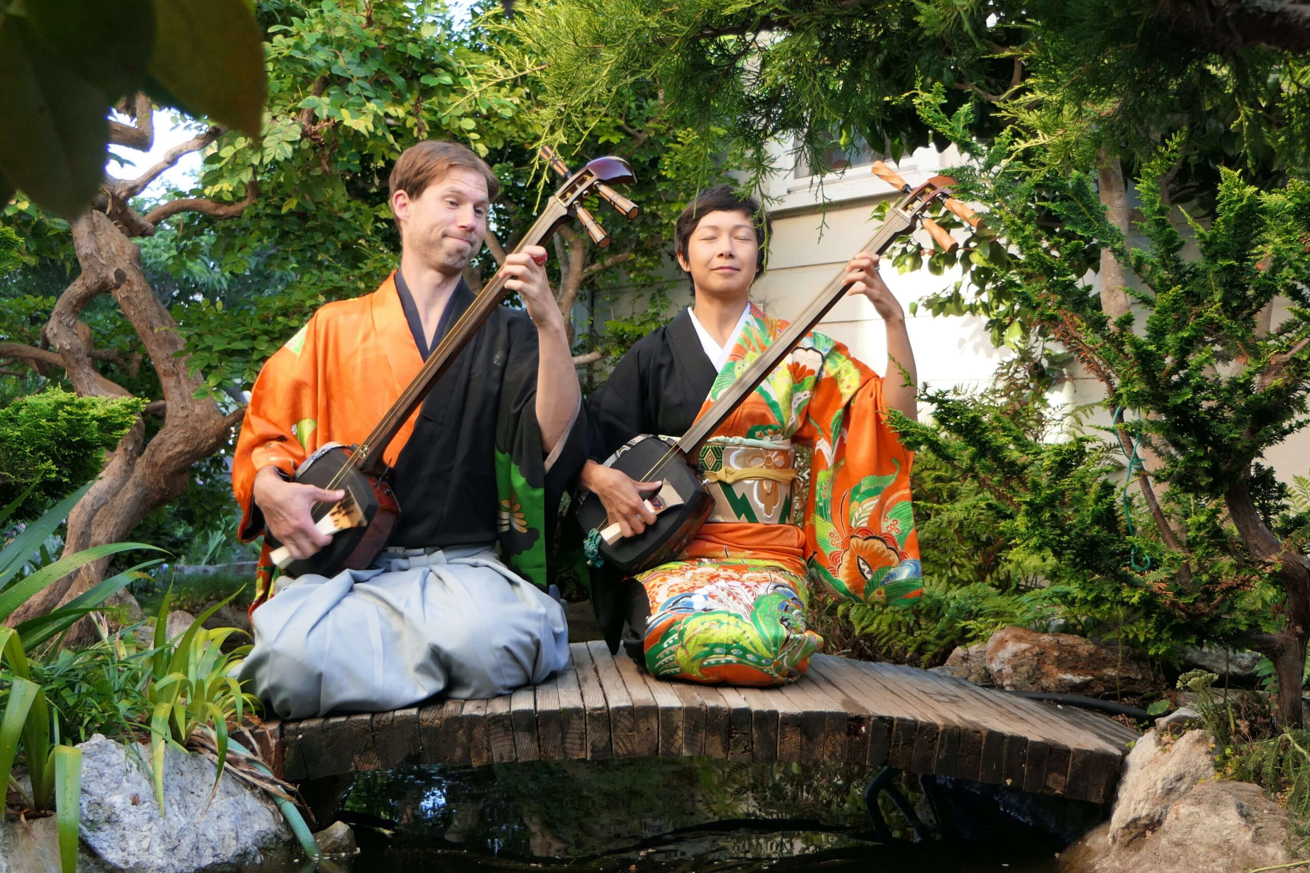 MK Fufu Kyle Abbott Su Bunjamin Tsugaru Shamisen performance garden